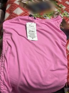 Pink One-Shoulder Top