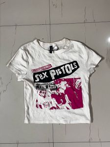 Y2K Sex Pistols Graphic Tee Size S H&amp;M No coins
