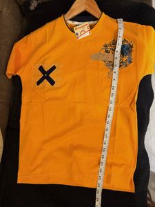 Yellow Graphic Print T-Shirt