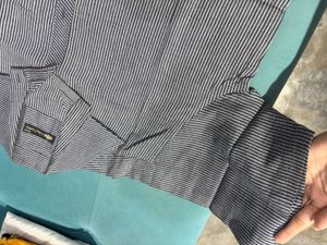 Men's Striped Casual Half Shirt