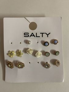 Salty Set of 6 Assorted Stud Earrings