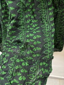 Dark Green Smock Dress