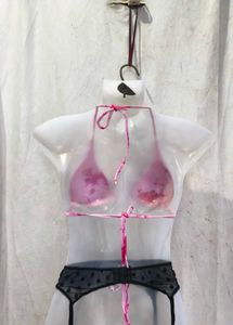 9258. Pink Tie-Dye Bikini top