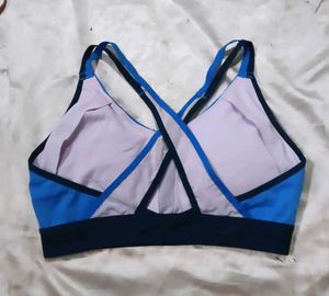 Blue Sports Bra
