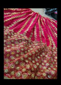pure vintage Pink &amp; Gold Embroidered Lehenga Choli