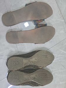Embroidered Flats and Sandals Set