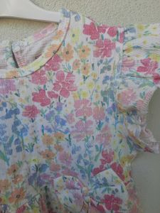 Floral Print Dress with Bow