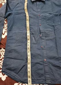 Men's Dark Blue Casual Shirt