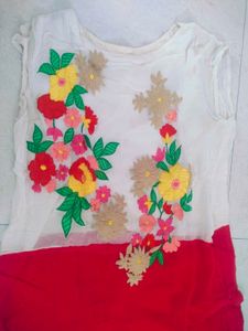 Embroidered Kurta with Floral Design