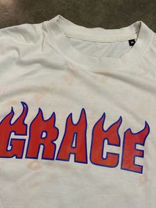 White GRACE Flame T-Shirt