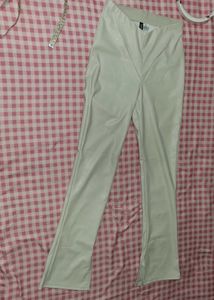 White Flared Leggings
