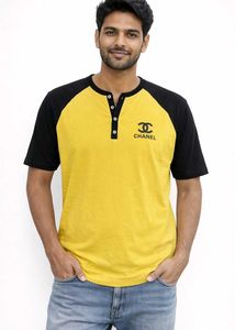 Chanel Inspired Yellow & Black T-Shirt