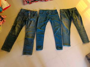 Ladies Blue Denim Jeans - Pack of 3