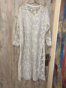 White Chikankari Kurta