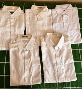 Set of 5 Classic Oxford White Shirt