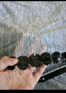 Embellished Grey saree
