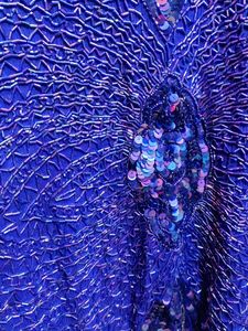 Blue Sequin Party Dress