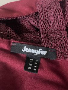 Burgundy imported Sleeveless Fit &amp; Flare Dress