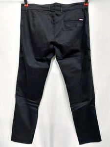 Black Straight Leg Trousers