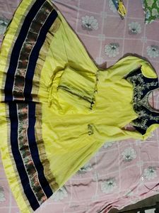 Yellow Anarkali Dress