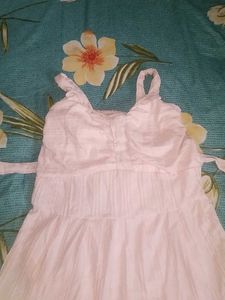🌸 pink padded sleeveless dress