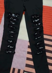 Stylish Black Ripped Jeans