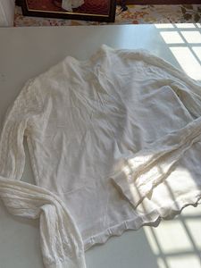 Cream Cable Knit Cardigan