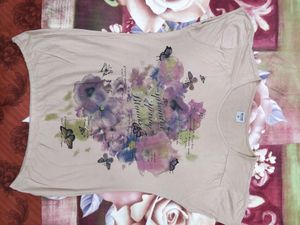 Printed Stretchable Top For Girls