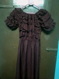 Women's Ruffled Boho Maxi Dress
