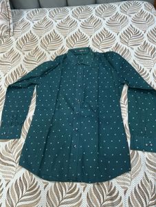 Atlas Green Square Pattern Shirt