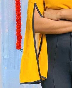 mustard yellow top