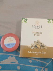 Khadi Herbal Multani Mitti Mask with night cream