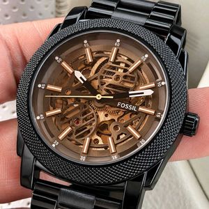 Fossil Automatic Skeleton Watch BLACK FOR MEN