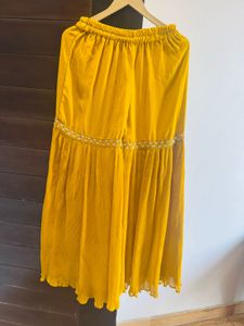 Mustard Embellished Kurta Set