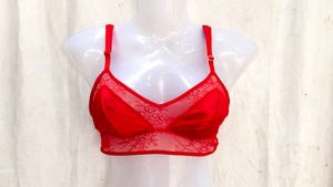 Elegant Red Lace Bralette