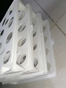 2 Tier White Plastic Bottle Drying Rack