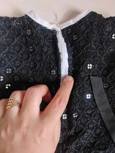 Cute Black Sequin Party Dress