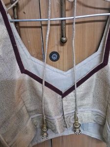Elegant Beaded Sleeve Blouse