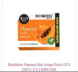 Boddess Papaya Soap 3-in-1 Pack