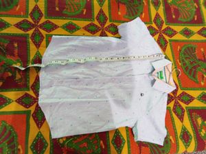 Light Blue Printed Short Sleeve Shirt