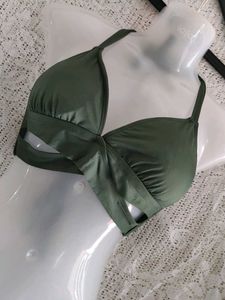 kona sol Stylish Green Bikini Top