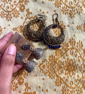 Boho Jhumka Earrings(3) Set