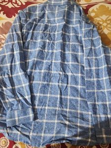 Blue Plaid Long Sleeve Shirt