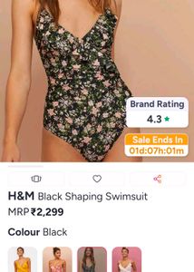 H&amp;M bodysuit floral print