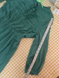 Max Chic Green Textured Midi Dress bust 36
