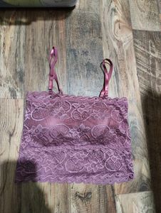 Lace Bralette Camisole Top (Padded)
