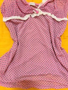 Pink Polka Dot Camisole