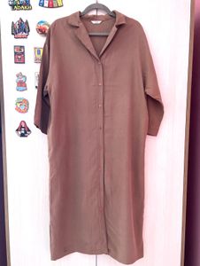 Brown Shirt Dress