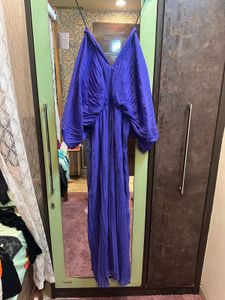 Vero Moda Marquee Purple Pleated Maxi Dress