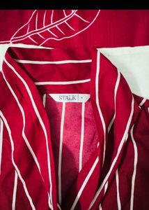 Chic Striped V-Neck Blouse